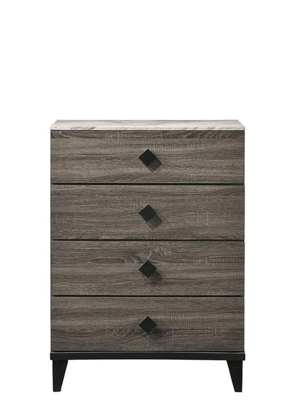 ACME Furniture - Avantika Chest - Engineered Stone & Rustic Gray Oak - 27676 veiw 2
