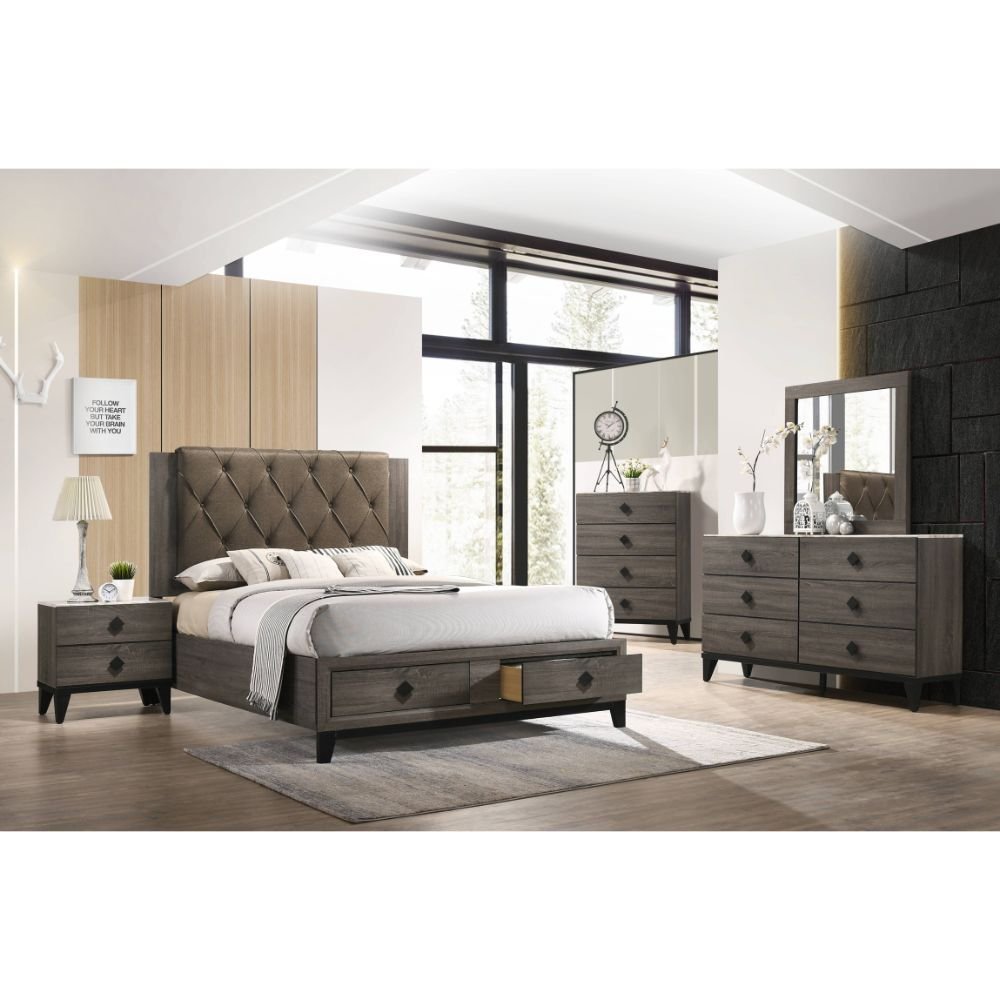 ACME Furniture - Avantika - Queen Bed w/Storage - 27670Q view 4