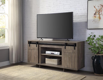ACME Furniture - Bellarosa TV Stand (Same LV01440) - Gray Washed - 91608 veiw 12