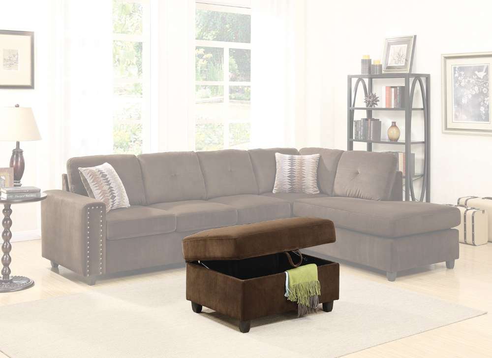 ACME Furniture - Belville Sectional Sofa (Reversible w/Pillows) - 52700 veiw 1