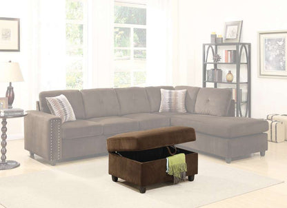 ACME Furniture - Belville Sectional Sofa (Reversible w/Pillows) - 52700 veiw 1