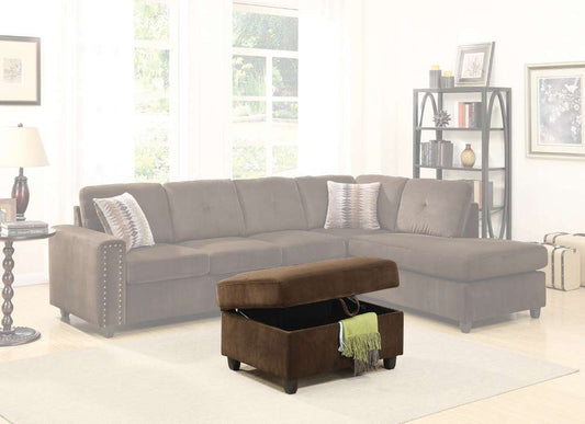 ACME Furniture - Belville Sectional Sofa (Reversible w/Pillows) - 52700 veiw 1