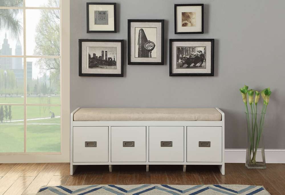 ACME Furniture - Berci Bench w/Storage - 96775 view 7
