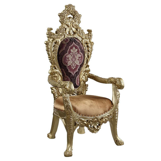 ACME Furniture - Bernadette Arm Chair (Set of 2) - Pattern & Gold - DN01472 view 1