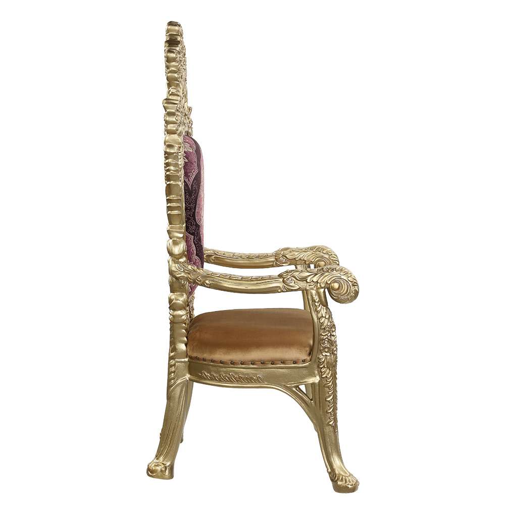 ACME Furniture - Bernadette Arm Chair (Set of 2) - Pattern & Gold - DN01472 view 3