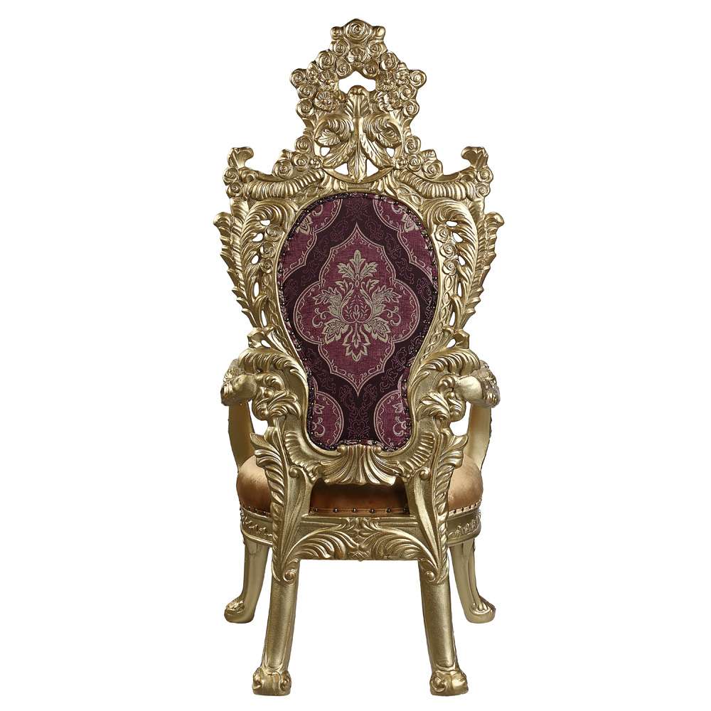 ACME Furniture - Bernadette Arm Chair (Set of 2) - Pattern & Gold - DN01472 view 4