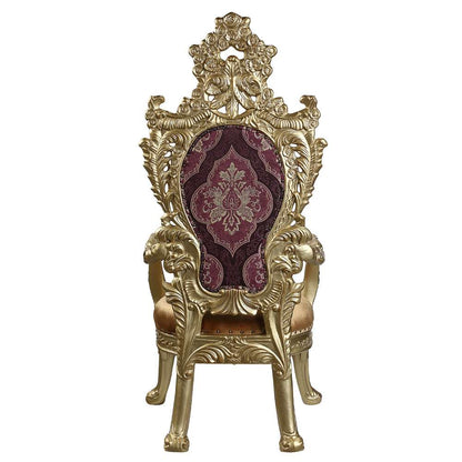 ACME Furniture - Bernadette Arm Chair (Set of 2) - Pattern & Gold - DN01472 view 4