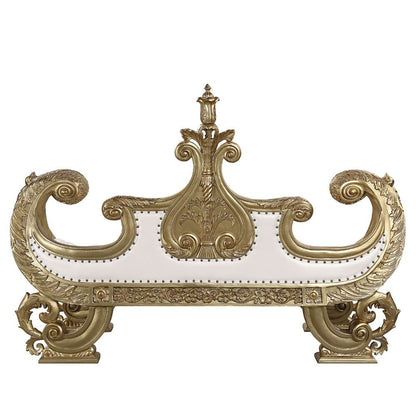 ACME Furniture - Bernadette Bench - White & Gold - BD01480 veiw 5