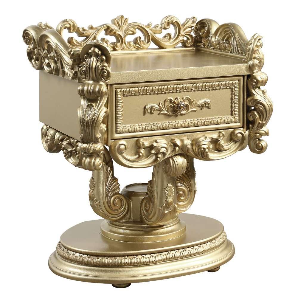 ACME Furniture - Bernadette Nightstand - Gold - BD01475 view 1