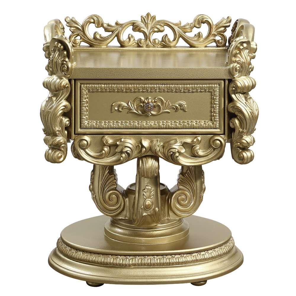 ACME Furniture - Bernadette Nightstand - Gold - BD01475 view 2