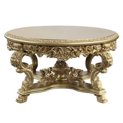 ACME Furniture - Bernadette Round Dining Table - Gold - DN01469 veiw 1
