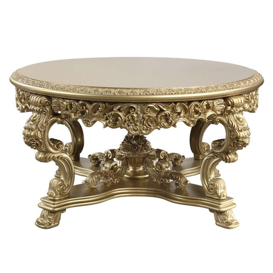 ACME Furniture - Bernadette Round Dining Table - Gold - DN01469 veiw 1