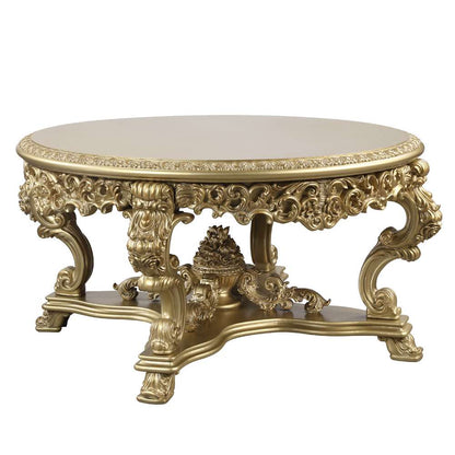 ACME Furniture - Bernadette Round Dining Table - Gold - DN01469 veiw 2