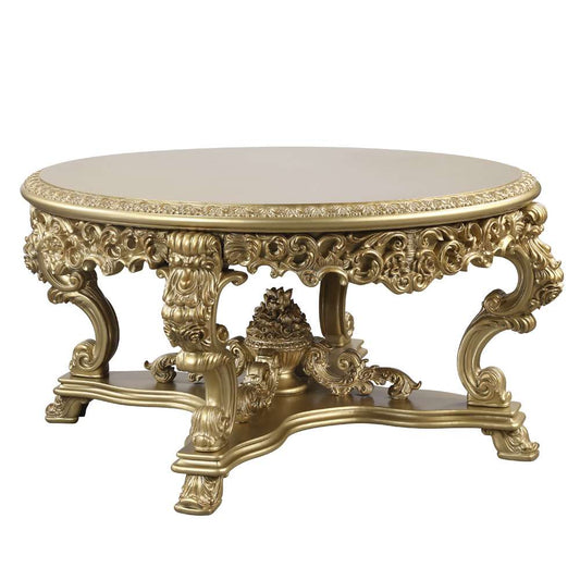 ACME Furniture - Bernadette Round Dining Table - Gold - DN01469 veiw 2