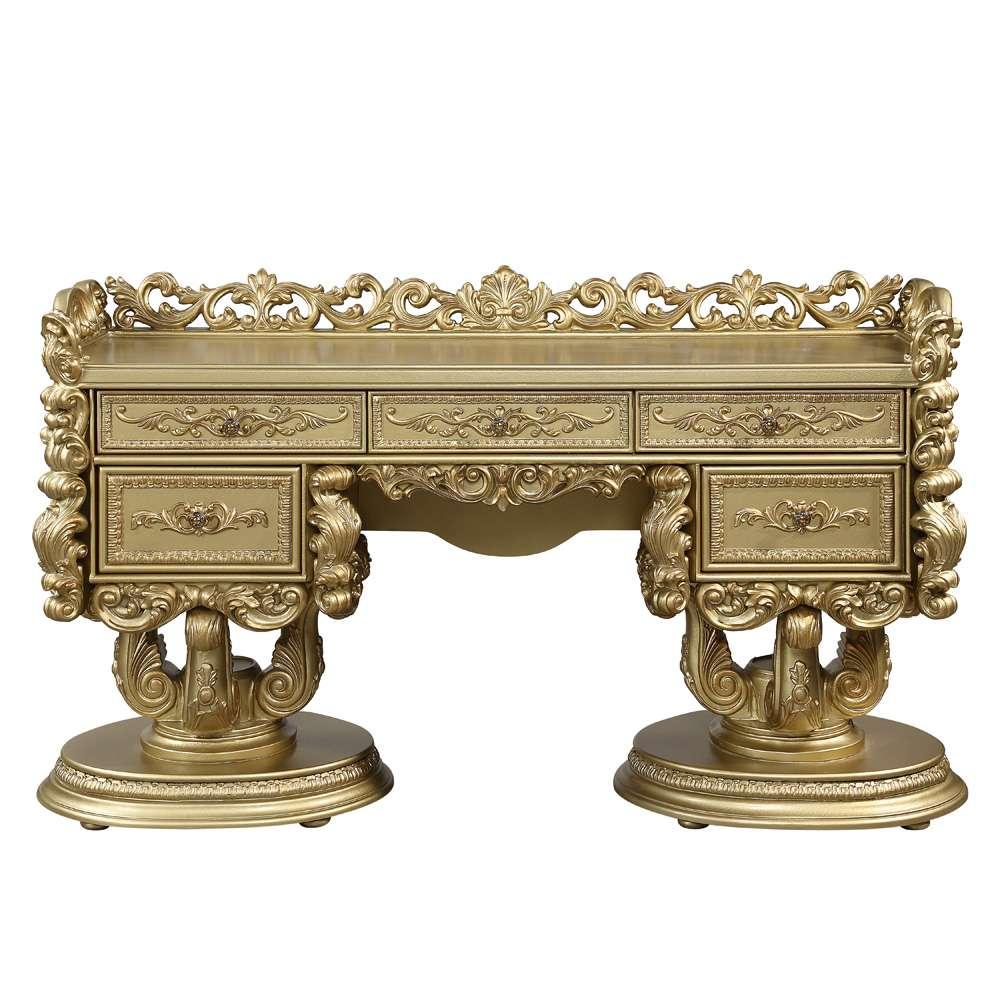 ACME Furniture - Bernadette Vanity Desk - Gold - BD01477 veiw 2