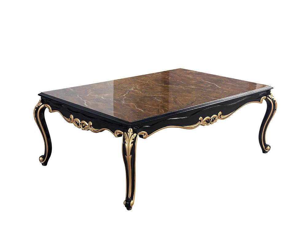 ACME Furniture - Betria Coffee Table - Engineered Stone & Black Finish - LV01890 veiw 2