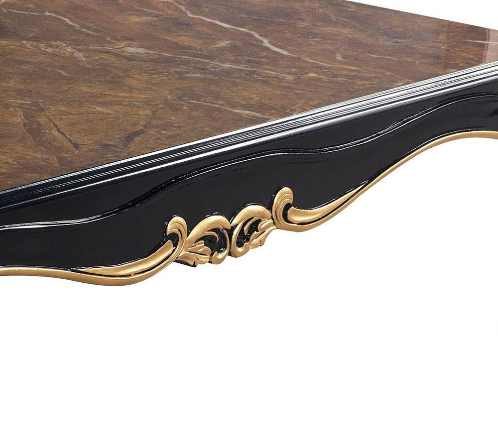 ACME Furniture - Betria Coffee Table - Engineered Stone & Black Finish - LV01890 veiw 4