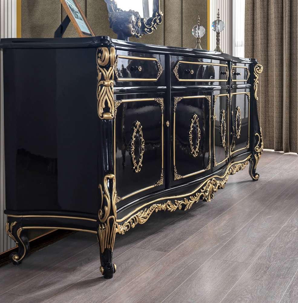 ACME Furniture - Betria Console Table - Gold & Black - AC01892_CLOSEOUT veiw 2