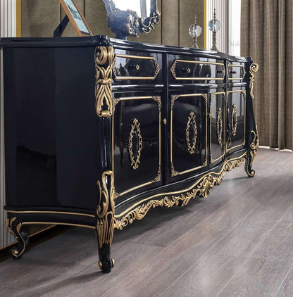 ACME Furniture - Betria Console Table - Gold & Black - AC01892_CLOSEOUT veiw 2