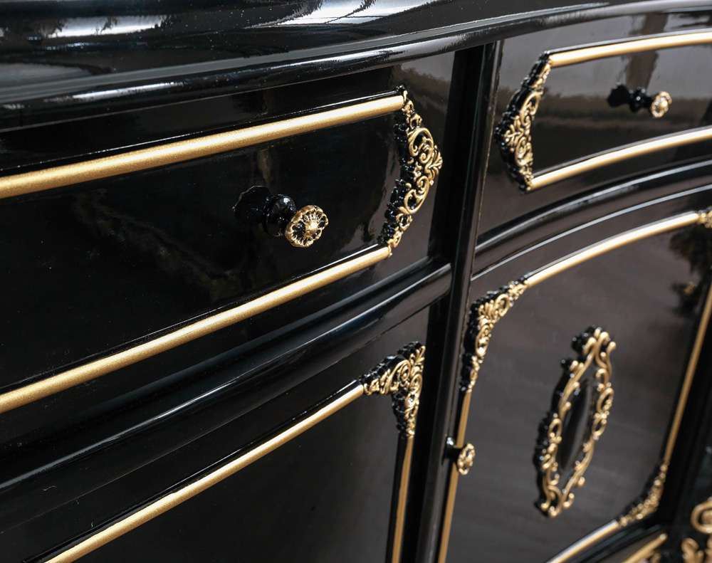 ACME Furniture - Betria Console Table - Gold & Black - AC01892_CLOSEOUT veiw 4