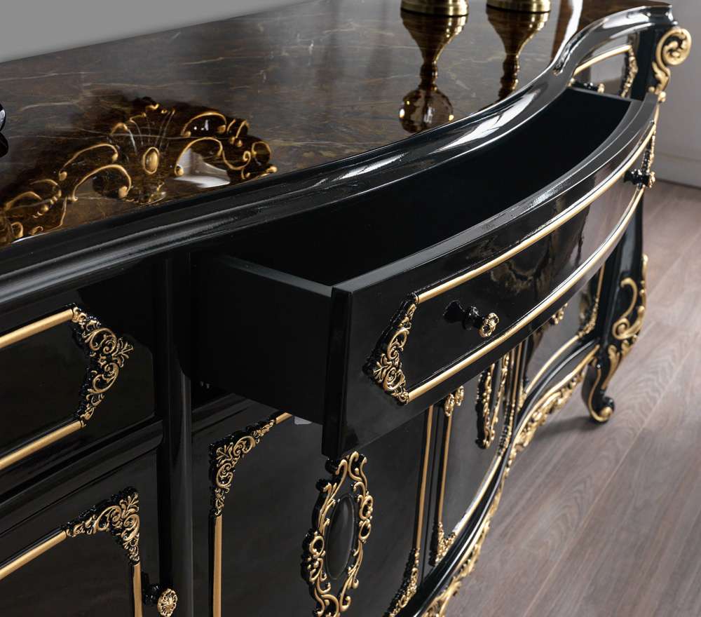 ACME Furniture - Betria Console Table - Gold & Black - AC01892_CLOSEOUT veiw 5