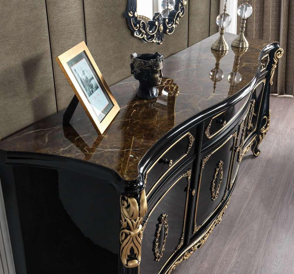 ACME Furniture - Betria Console Table - Gold & Black - AC01892_CLOSEOUT veiw 6