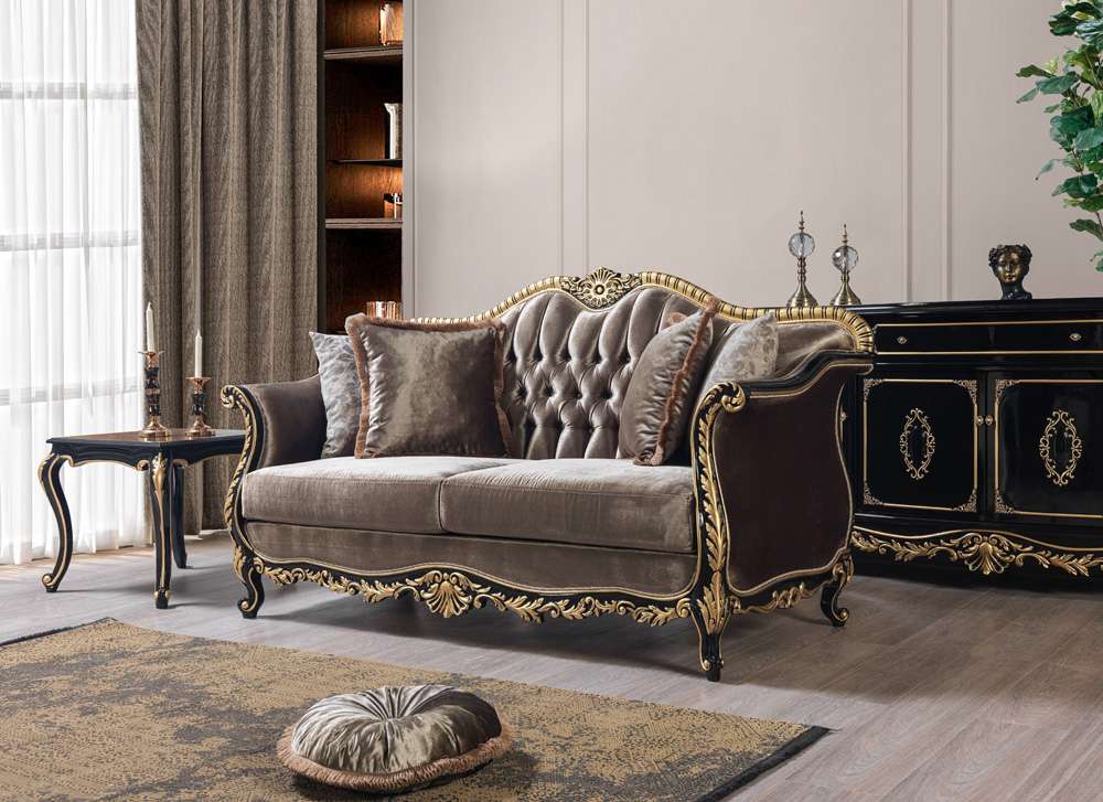 ACME Furniture - Betria Loveseat w/4 Pillows - Light Green Velvet - LV01888_CLOSEOUT veiw 1