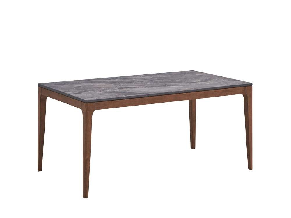 ACME Furniture - Bevis Dining Table - Stone & Walnut - DN02312 veiw 1