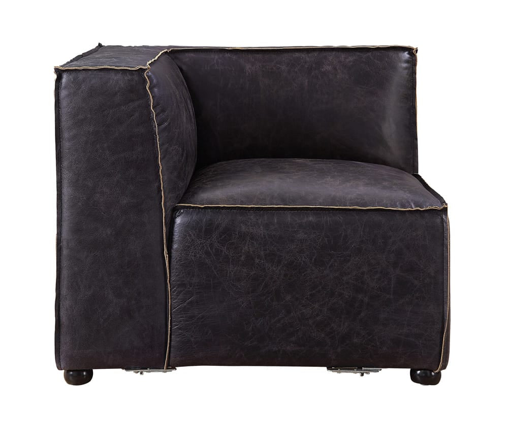 ACME Furniture - Birdie - Modular - Wedge - Antique Slate Top Grain Leather - 56587 view 2