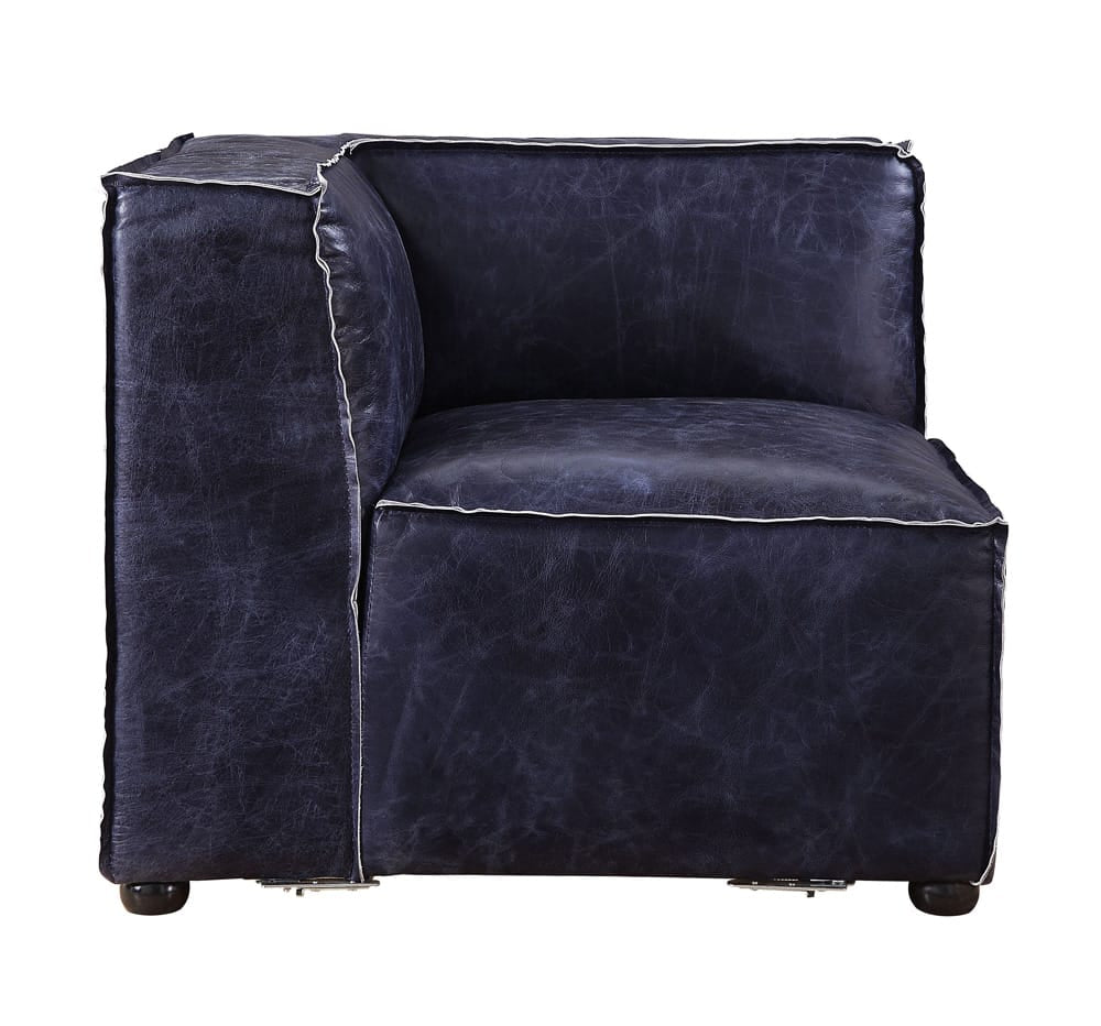 ACME Furniture - Birdie - Modular - Wedge - Vintage Blue Top Grain Leather - 56597 view 2