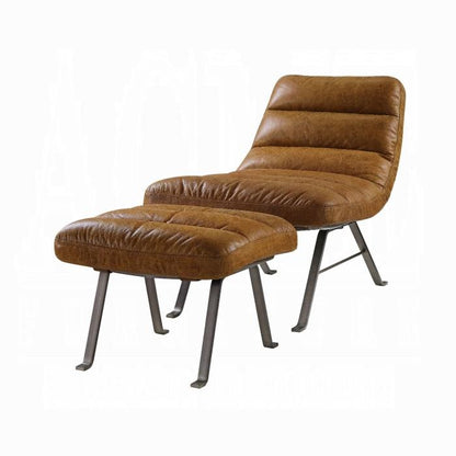 ACME Furniture - Bison Accent Chair - Toffee Top Grain Leather - 59650 veiw 1