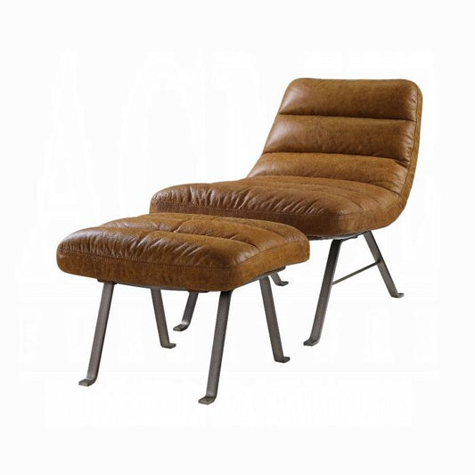 ACME Furniture - Bison Accent Chair - Toffee Top Grain Leather - 59650 veiw 1