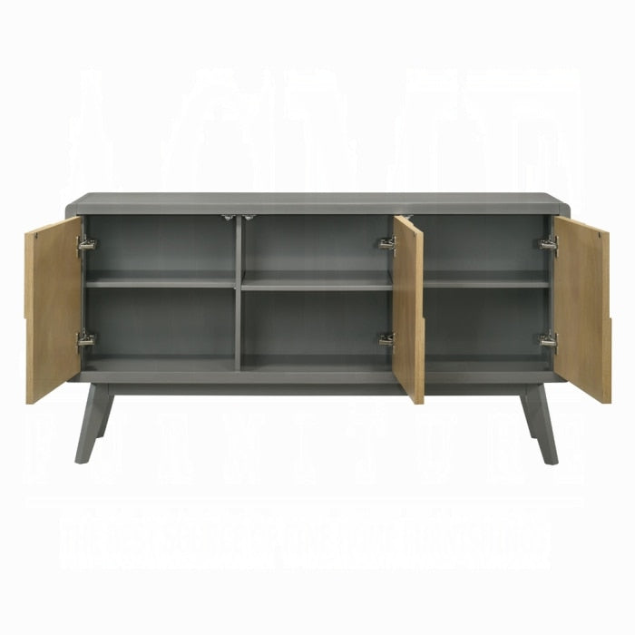 ACME Furniture - Blayde Server - Light Gray & Natural Finish - DN02868 veiw 3