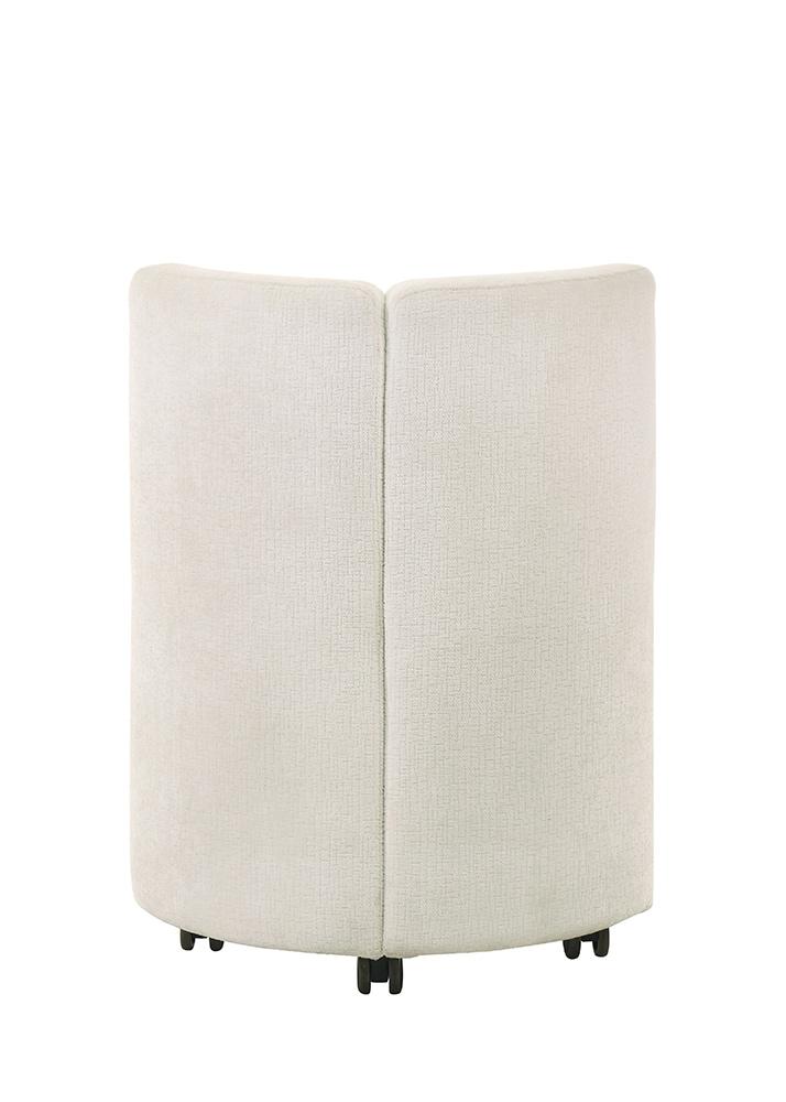 ACME Furniture - Blayde Side Chair w/Swivel (Set of 2) - White Fabric - DN02866 veiw 4