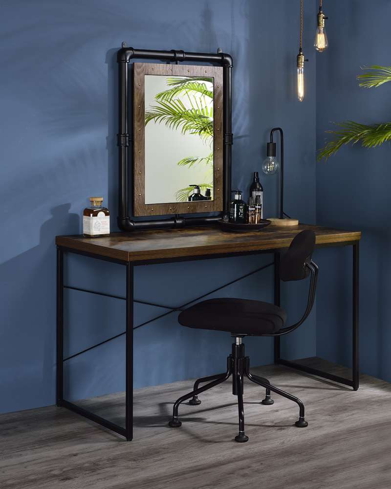 ACME Furniture - Bob Console Table - Weathered Oak & Black - AC00906 veiw 2