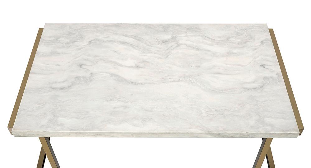 ACME Furniture - Boice II Coffee Table - Engineered Stone Top & Champagne - 82870 veiw 6