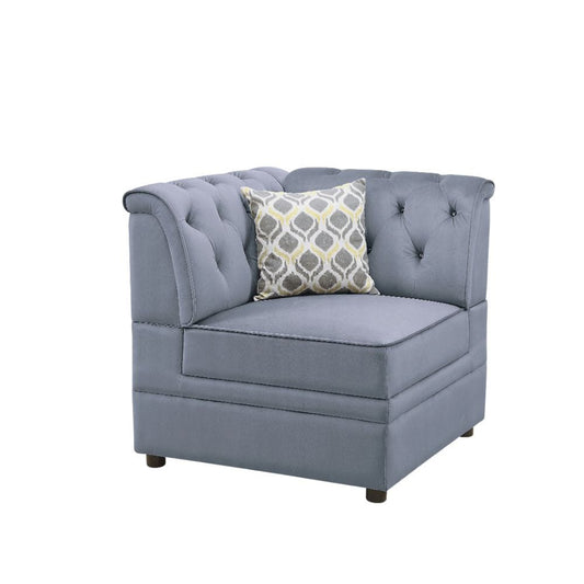 ACME Furniture - Bois II - Modular - Wedge - Gray Velvet - 53306 view 1