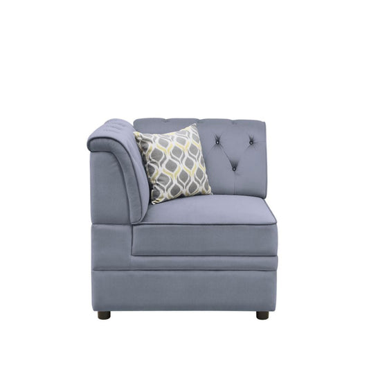 ACME Furniture - Bois II - Modular - Wedge - Gray Velvet - 53306 view 2