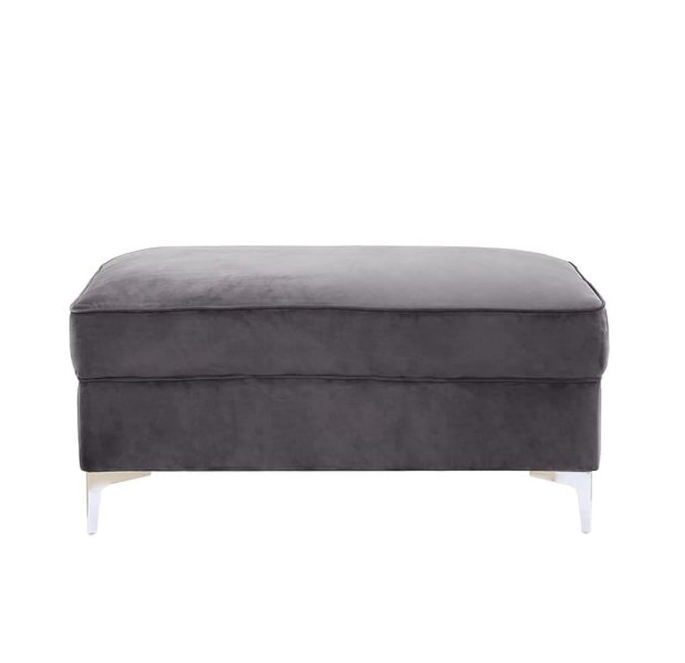 ACME Furniture - Bovasis - Ottoman - Gray Velvet - LV00369 view 2