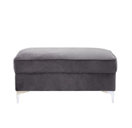 ACME Furniture - Bovasis - Ottoman - Gray Velvet - LV00369 view 2