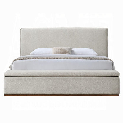 ACME Furniture - Boxter - Eastern King Bed w/Storage - Gray Linen  - BD05851EK view 2
