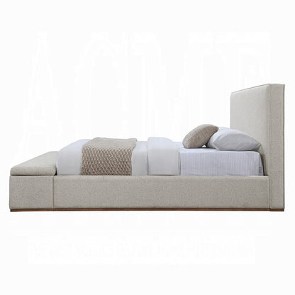 ACME Furniture - Boxter - Queen Bed w/Storage - Gray Linen  - BD05852Q view 3