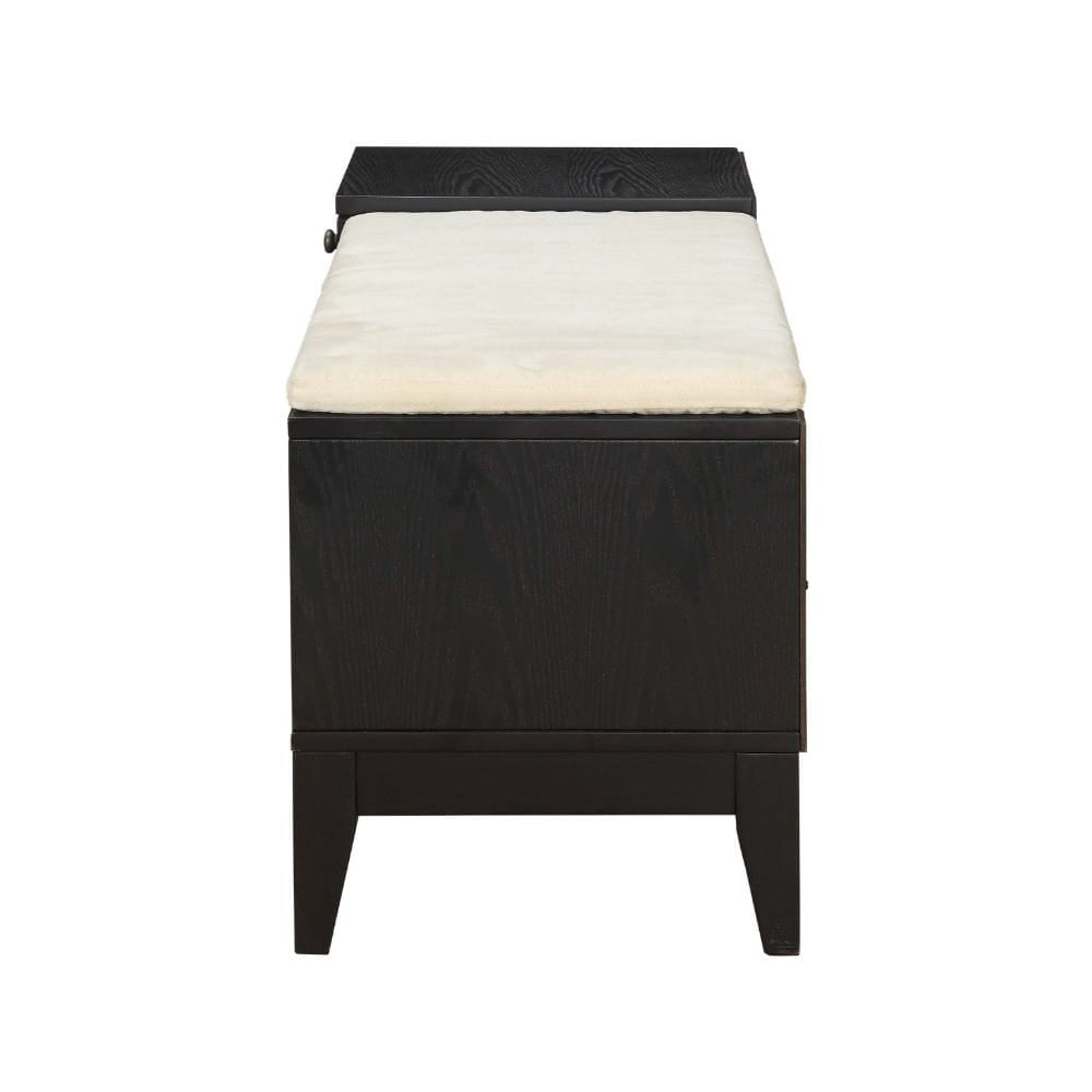 ACME Furniture - Boyet - Bench w/Storage - Fabric & Black - 96770 view 4