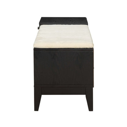 ACME Furniture - Boyet - Bench w/Storage - Fabric & Black - 96770 view 4