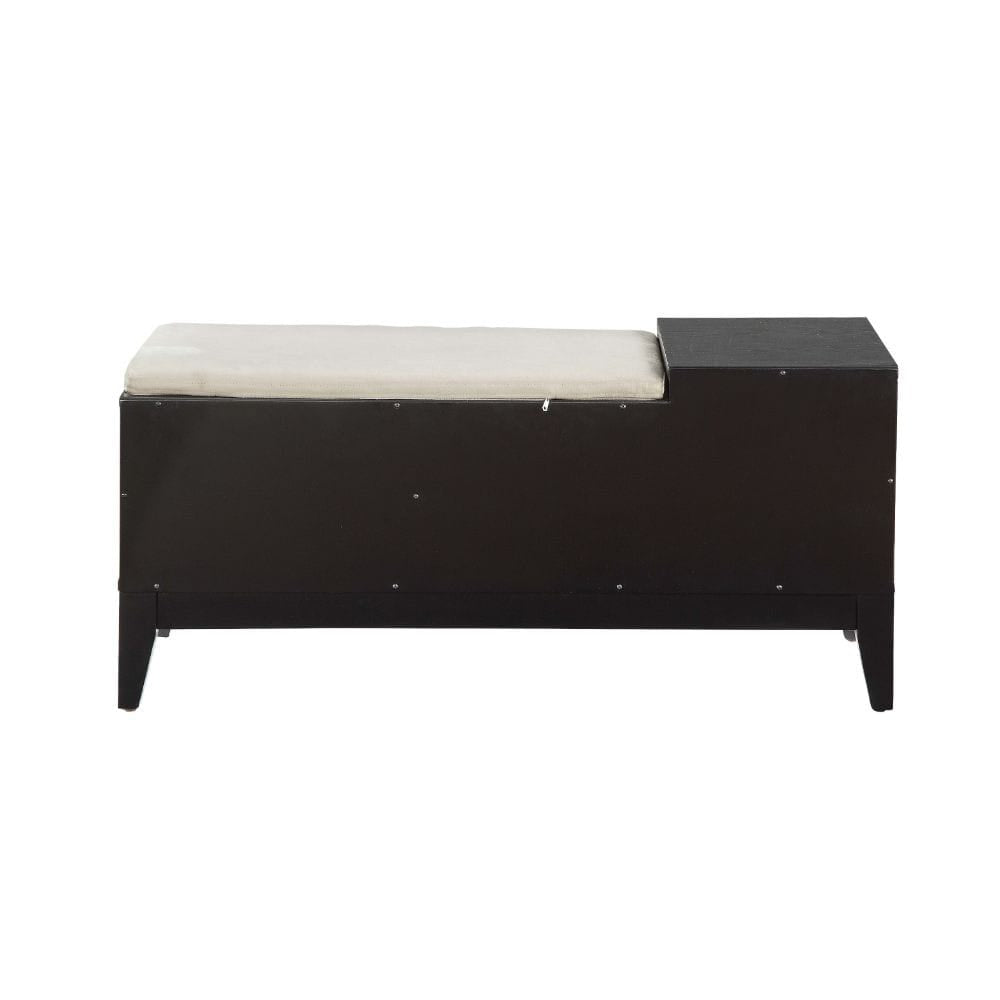 ACME Furniture - Boyet - Bench w/Storage - Fabric & Black - 96770 view 5