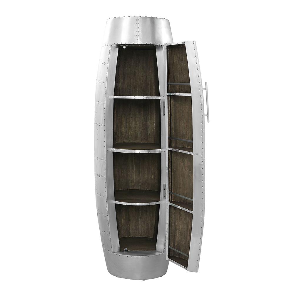 ACME Furniture - Brancaster Accent Cabinet - Oak & Aluminum Finish - AC02999 veiw 6