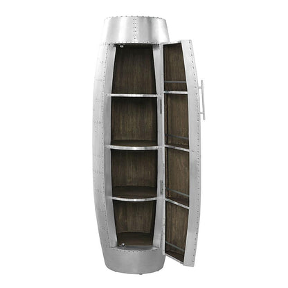 ACME Furniture - Brancaster Accent Cabinet - Oak & Aluminum Finish - AC02999 veiw 6