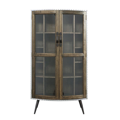ACME Furniture - Brancaster Accent Cabinet - Oak & Aluminum Finish - AC02587 veiw 3