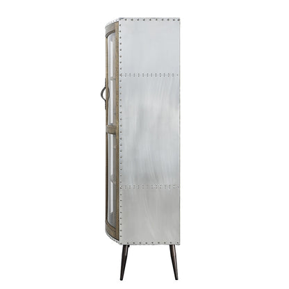 ACME Furniture - Brancaster Accent Cabinet - Oak & Aluminum Finish - AC02587 veiw 4