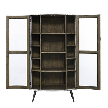 ACME Furniture - Brancaster Accent Cabinet - Oak & Aluminum Finish - AC02587 veiw 6